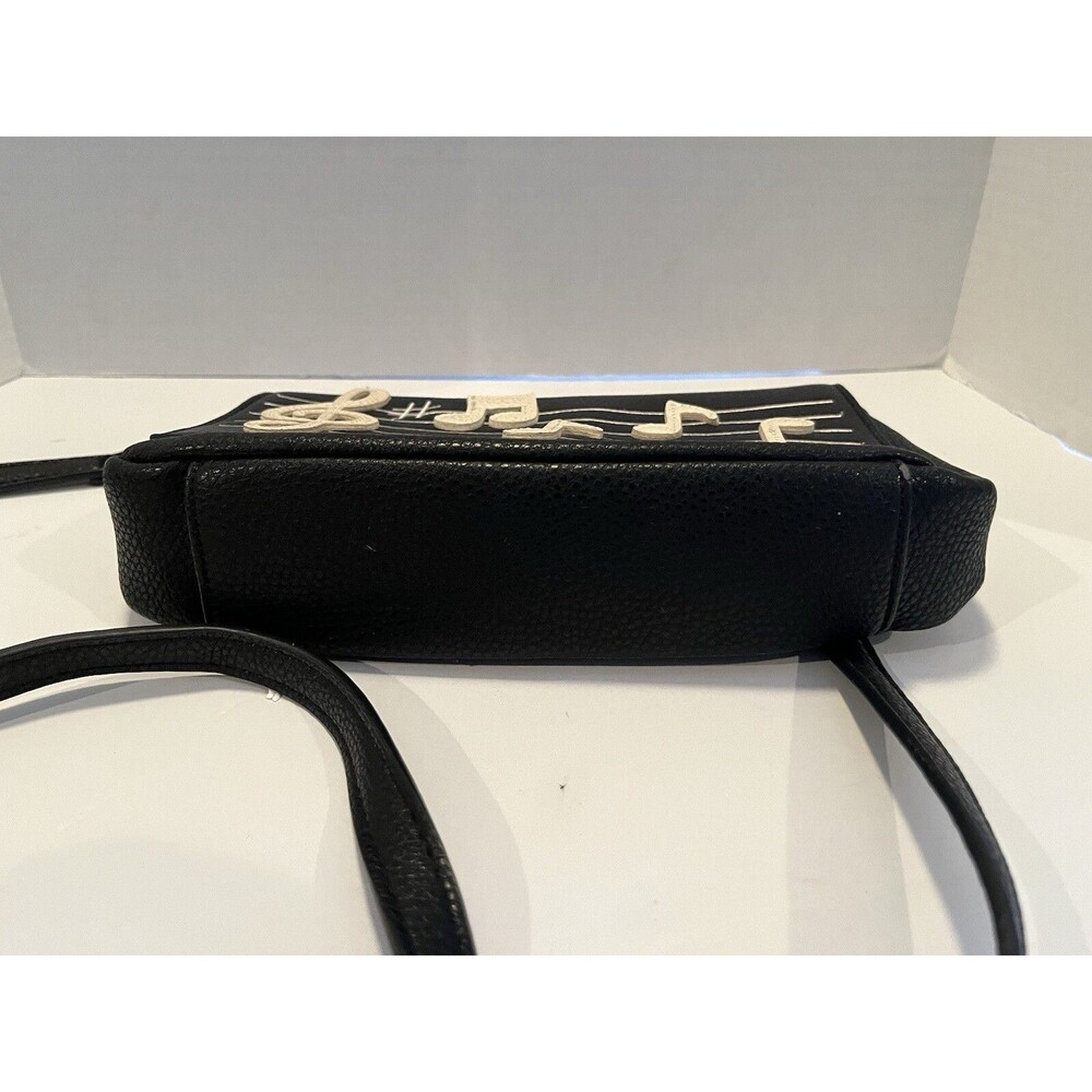 Charming Charlie Music Note Black Small Crossbody Purse - Picture 5 of 11